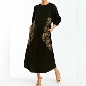 Mestiza Luzon Midi Dress in Black size small